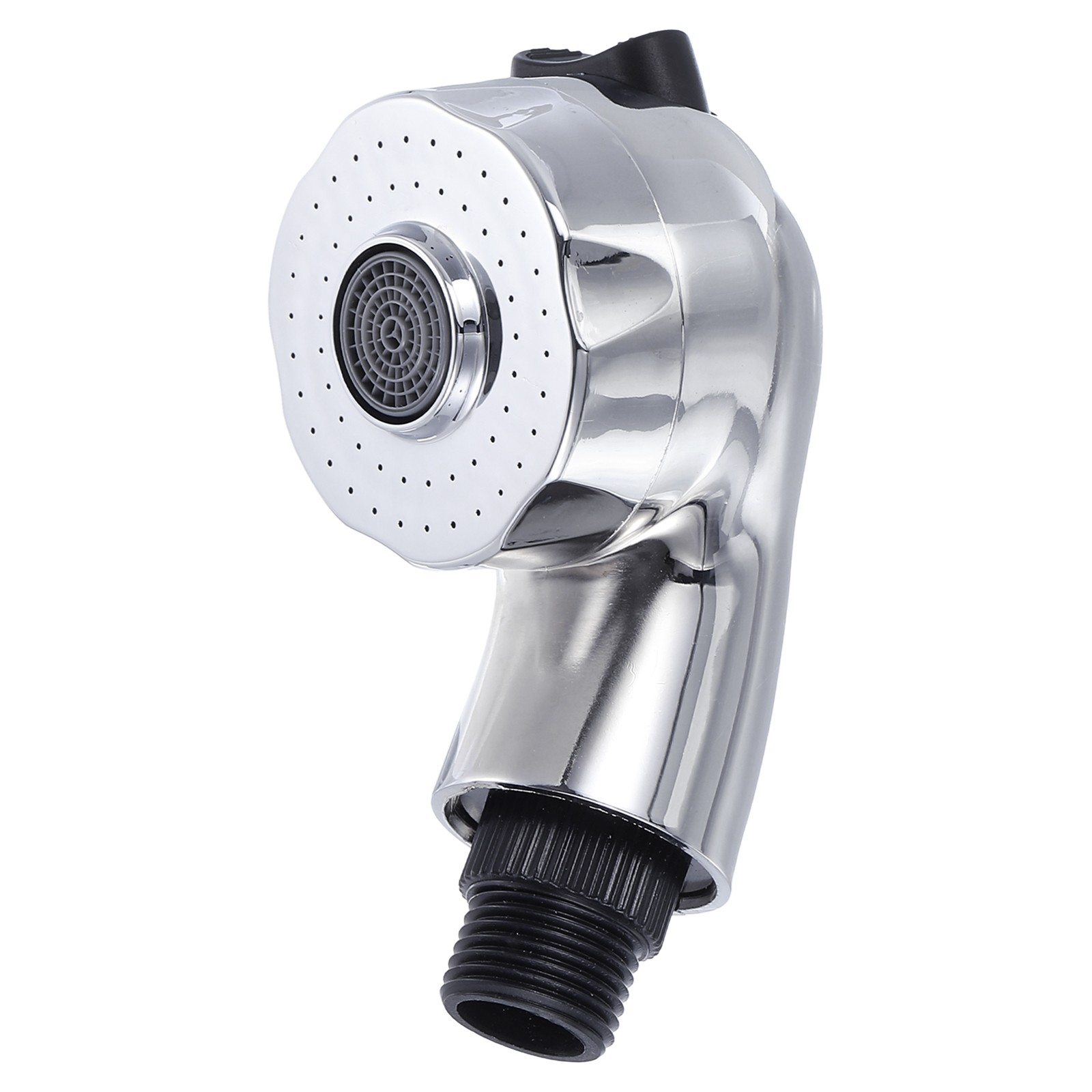 Shampoo Bowl Sprayer Head Sink Faucet Sprayer with 2 Buttons Silver