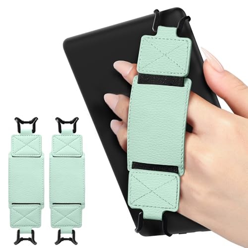 2 Pack Security Hand Strap for 6-8" Kindle eReaders Fire Tablet Agave Green