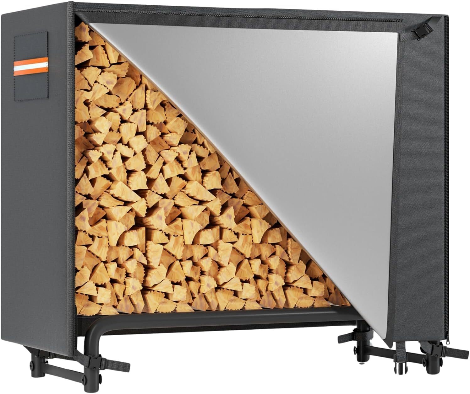 4ft Firewood/Log Storage Rack Outdoor/Indoor for Waterproof 420D Cover us