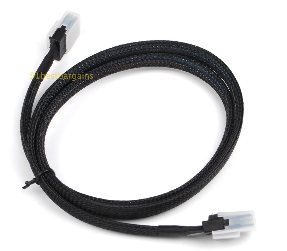 2x Mini SAS SFF8087 to SFF8087 Cable Breakout Data Splitter Internal Cable 100cm