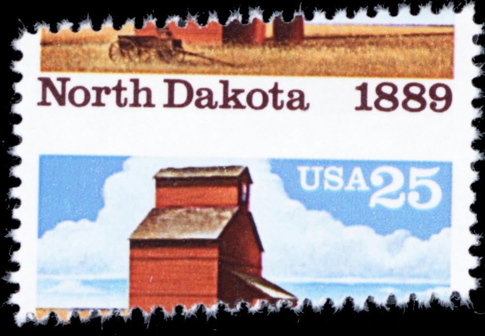 2403, Mint NH 25¢ Diagonal Perf Shift North Dakota Error - Stuart Katz