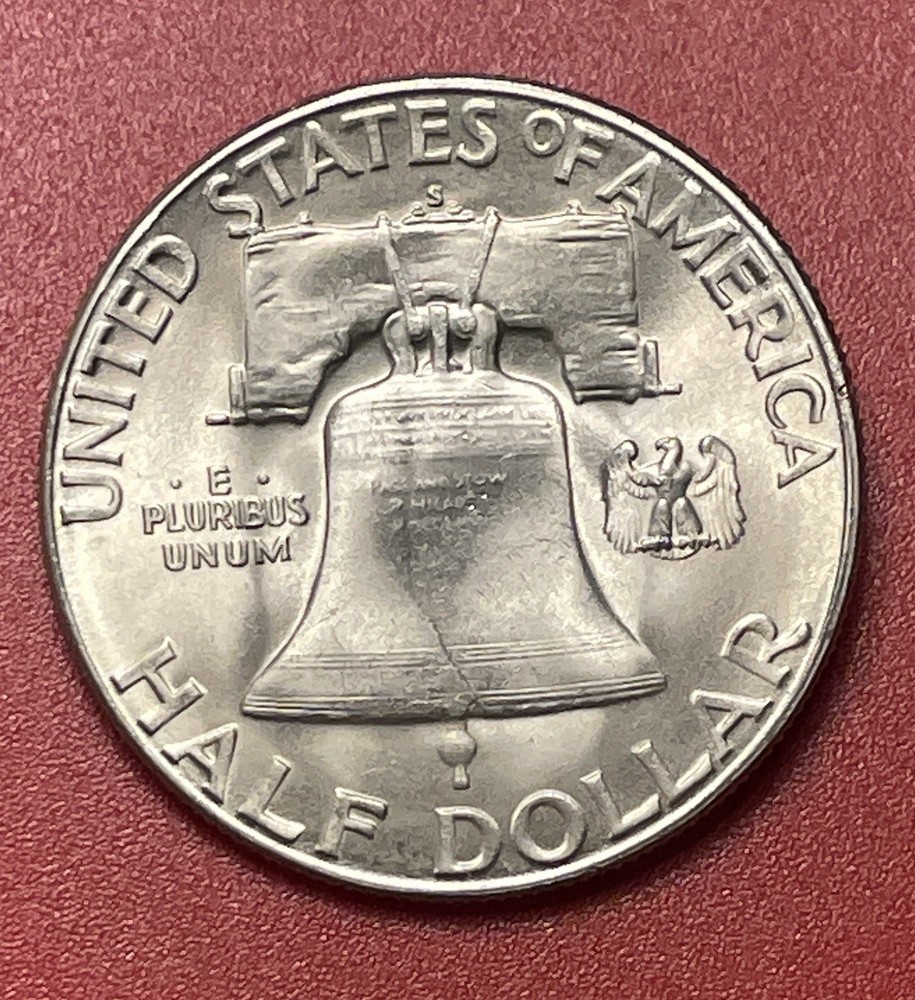 1951 S Franklin Silver Half Dollar, Choice/Gem Uncirculated.
