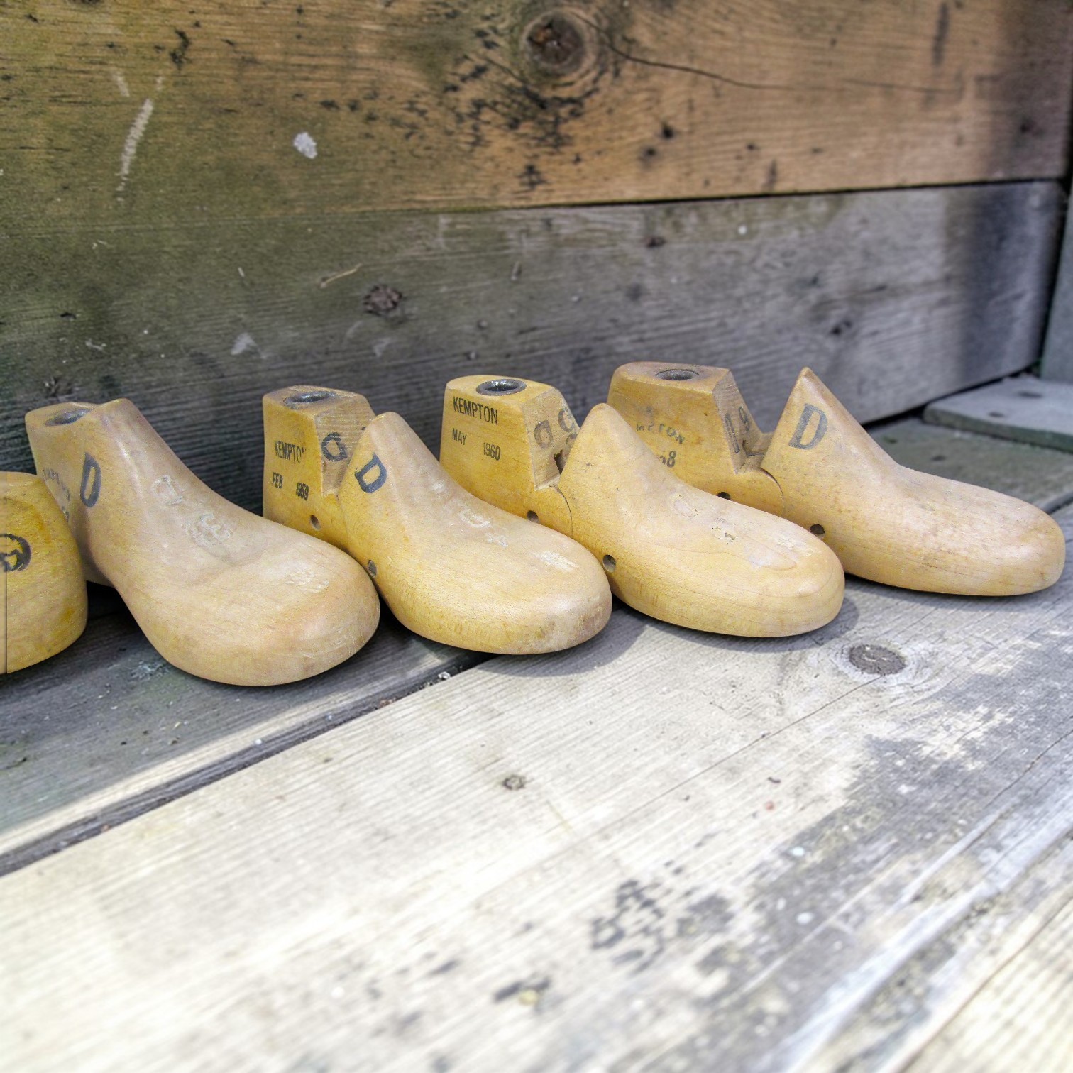 Vtg Lot of 8 Childrens Child Size Shoe Lasts Molds Cobbler Graduated Size 0-6