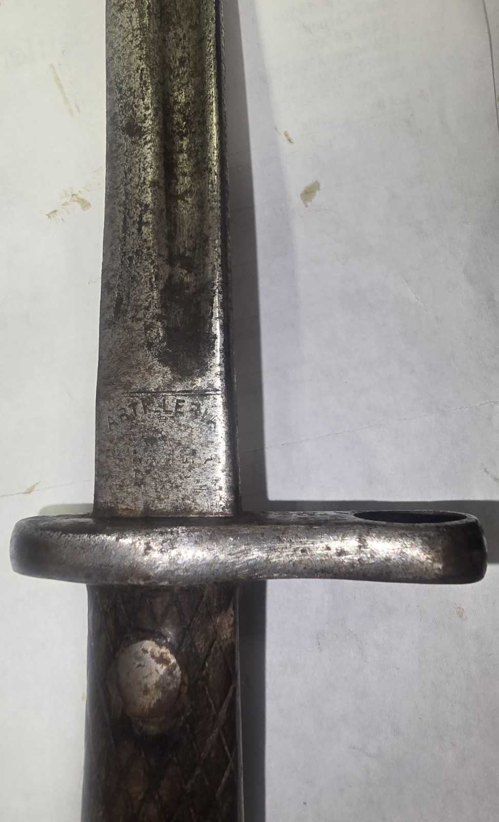 Rare Spanish 1893/16 Bayonet SN 15824A Artileria