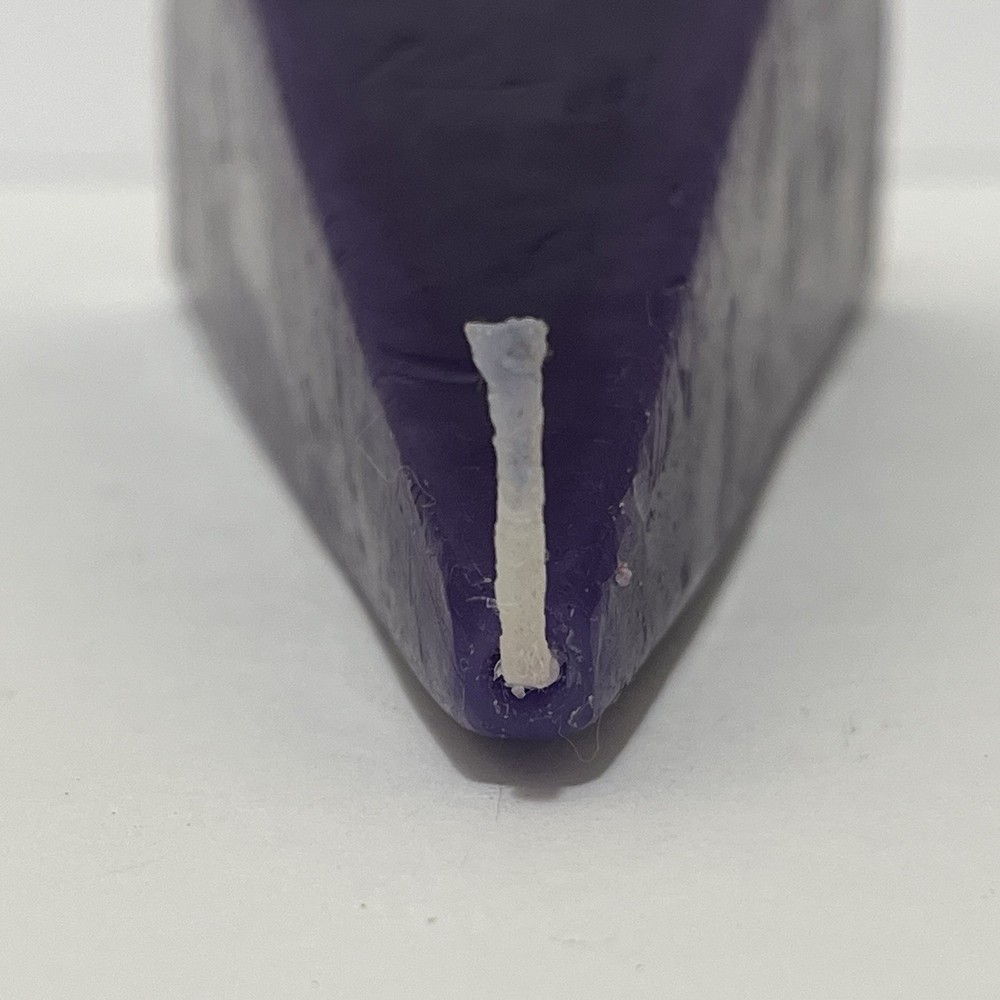 purple pyramid candle