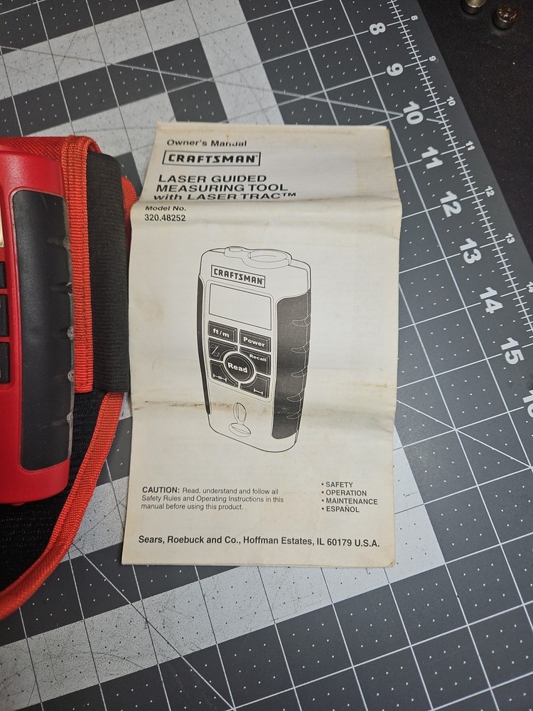 CRAFTSMAN LASER GUIDED MEASURING TOOL WITH LASER TRAC #320.48252