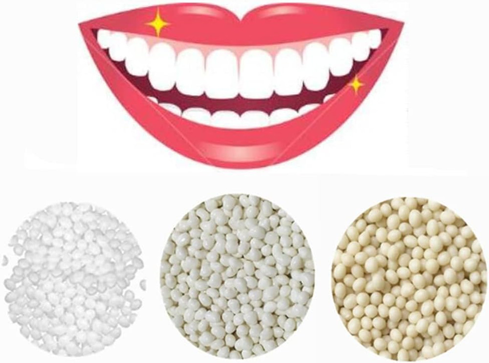 3 Colors Temporary Moldable False Teeth Repair Replacement Thermal Fitting Bea..