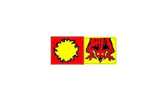 Williams GORGAR Pinball Machine Spinner Decal Set