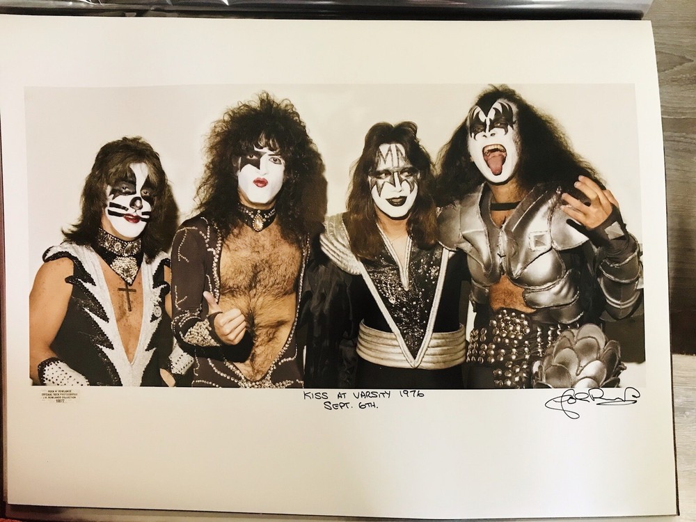 1976 KISS John  Rowlands Signed & Numbered Photo Varsity Stadium Destroyer Ace