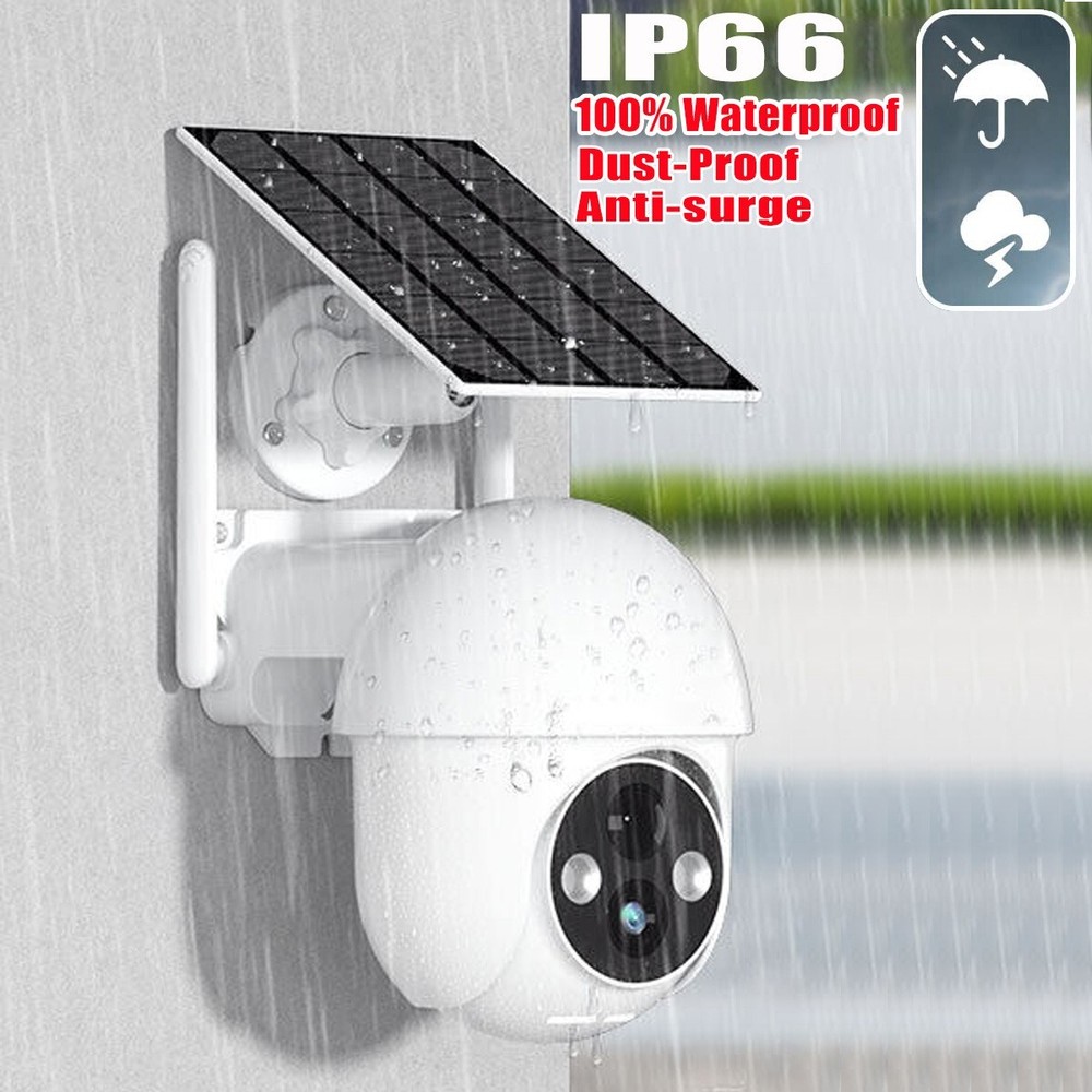 Solar Battery Powered Wifi Security Camera 2K Dome Solar Wireless Outdoor Camera