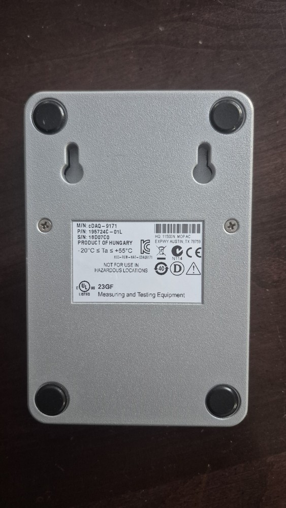 National Instruments CDAQ-9171 USB Data Acquisition Module Measuring Equipment