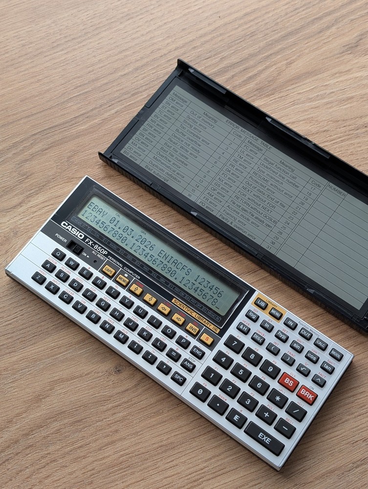Casio FX-850P Scientific Programmable Personal Computer Calculator