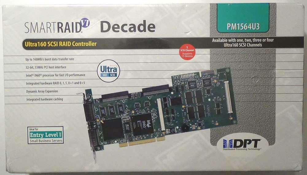 SMARTRAID VI Decade PM1564U3 Ultra 160 SCSI RAID Controller New / Sealed