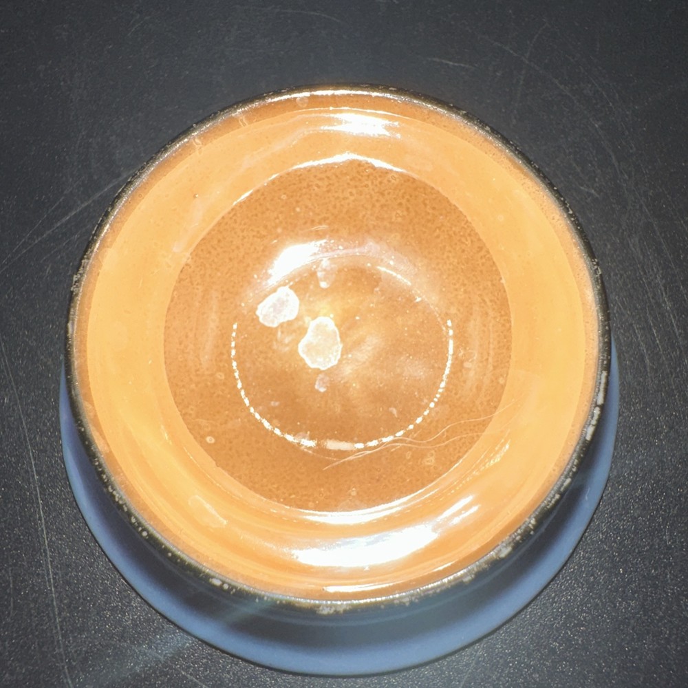 Noritake Pair Blue Peach Lusterware Open Salt Cellars