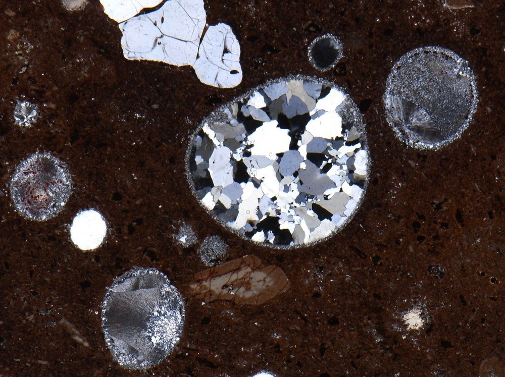 AGATE ACHAT Waldhambach Germany interesting thin section microscope slide