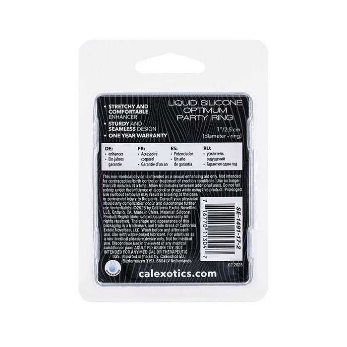 CalExotics Alpha Liquid Silicone Optimum Party Ring