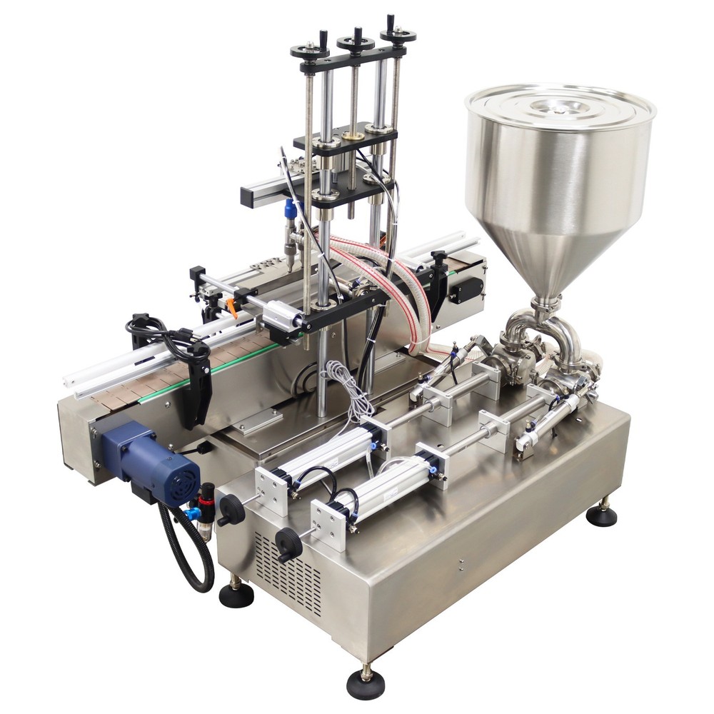 10-100ml Desktop Automatic Double Head Paste Filling Machine W/Control Display