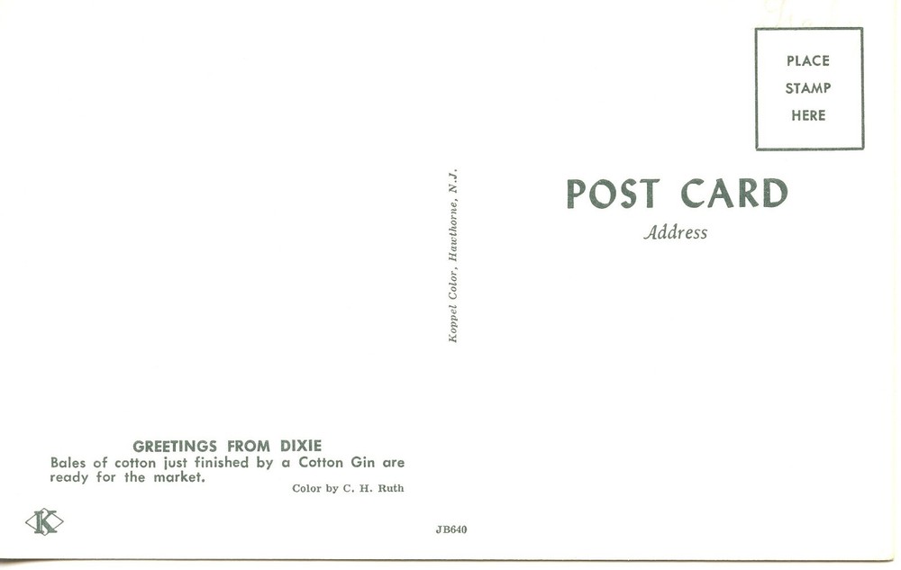 GREETINGS FROM DIXIE - PC1073