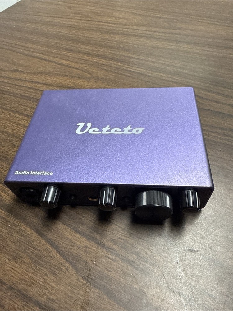 Ueteto Like Focusrite 2i2 Purple 2-Channel USB Audio Interface