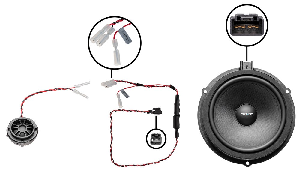 Speakers for Ford Focus IV Front | Plug & Play | Option