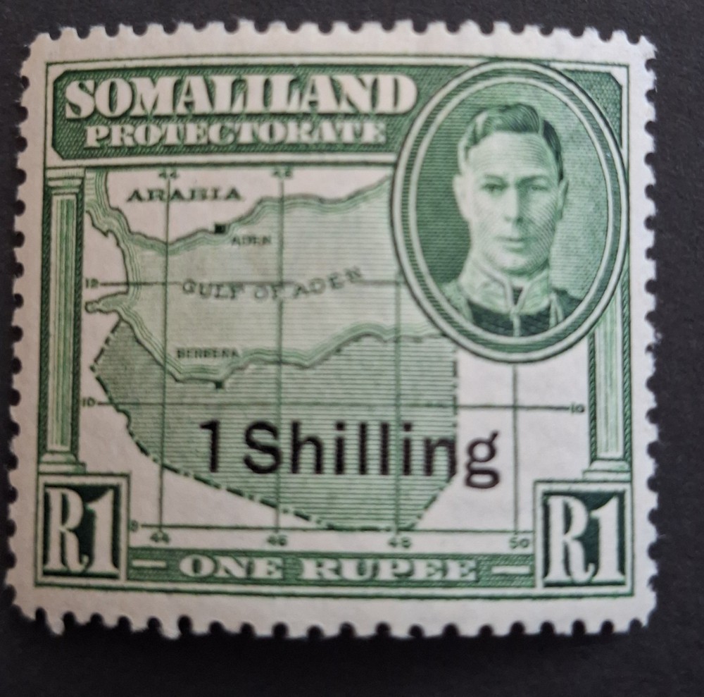 SOMALILAND  1951 MINT "GREEN MAP SURCHARGED"