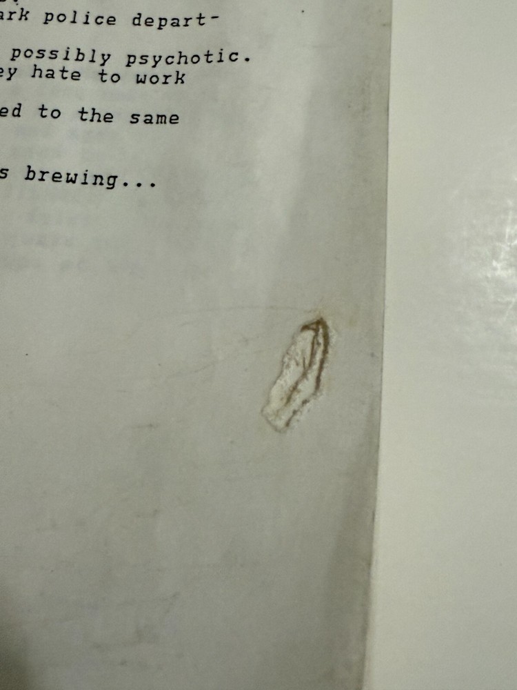 Early LETHAL WEAPON Movie Script - 109pg Version - Missing Cover