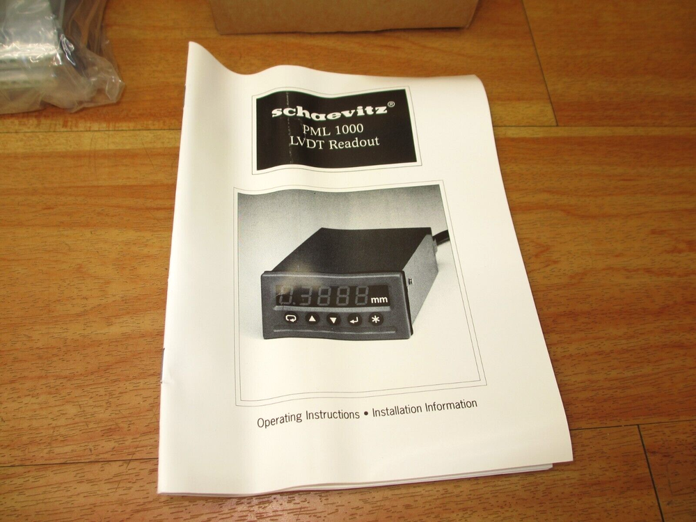 Schaevitz Sensors PML1000 *NEW* LVDT Readout Panel Meter Control