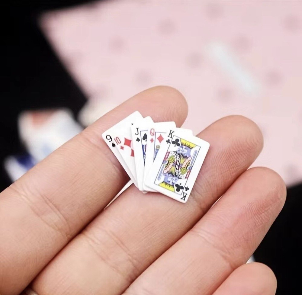 Super Mini Playing Cards Miniature Tiny Poker Deck Christmas Stocking Stuffer!