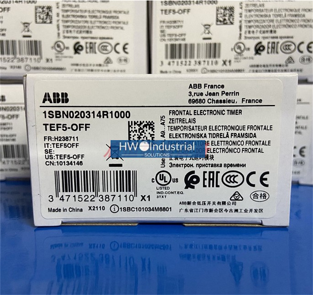 1/pieces NEW ABB Power Off Delay Head TEF5-OFF Contactor Timer Module