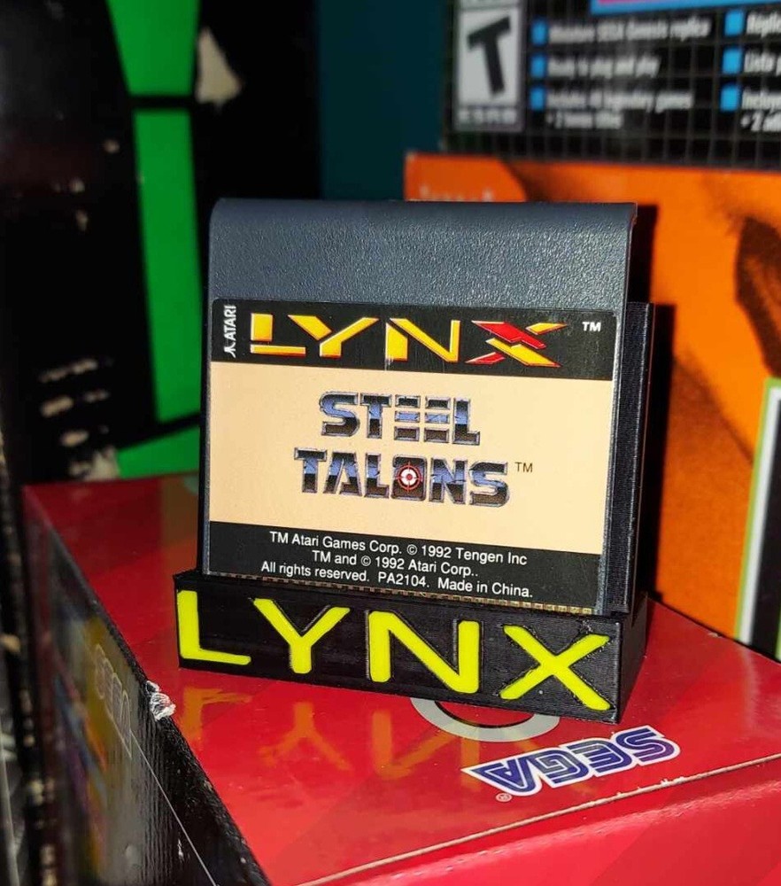Atari Lynx Cartridge Display Stand - 3d printed