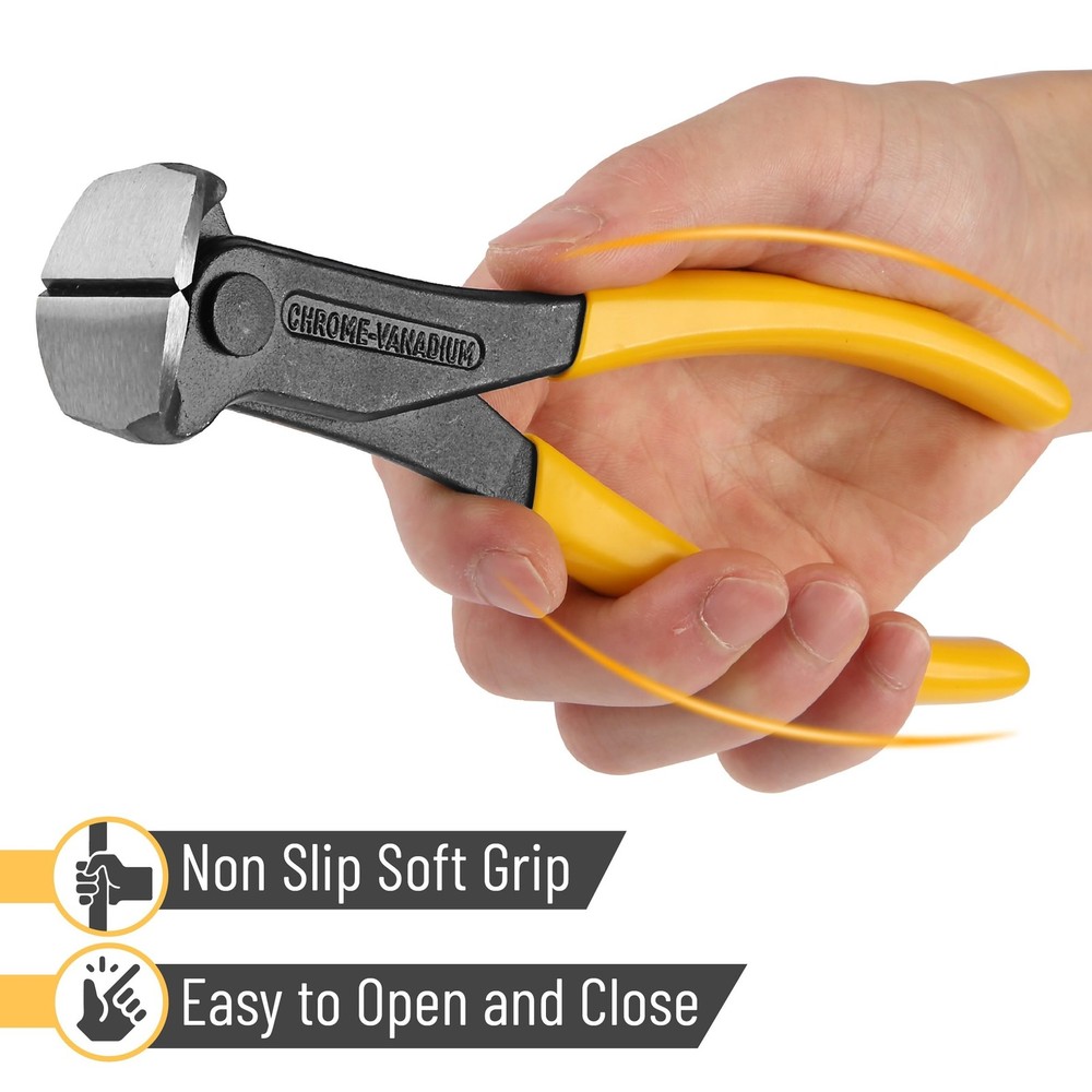 Bates- Nail Puller, Yellow, Remover Tool, Cutting 7", 1 Pack, Yellow