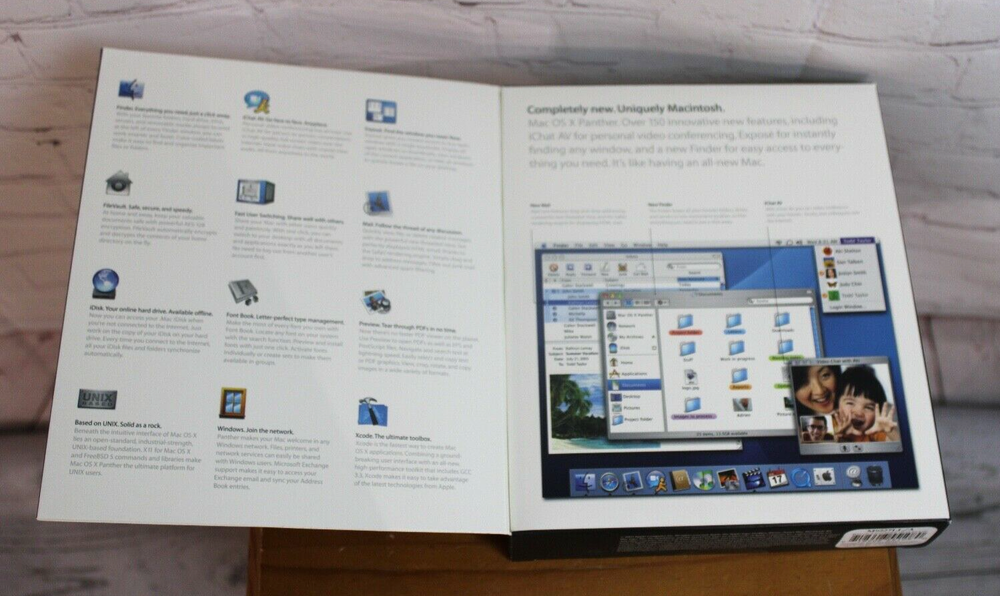 LLF ~ Apple Mac OS X 10.3.2 Panther M9227LL/A -Vtg Computer Software