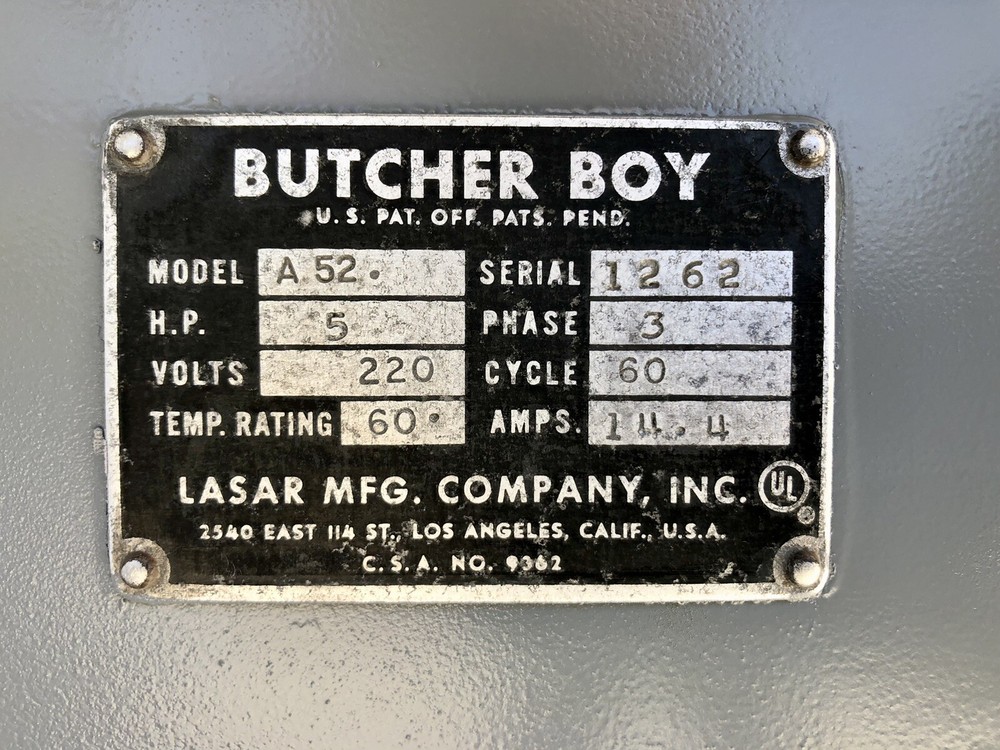BUTCHER BOY A52 MEAT GRINDER