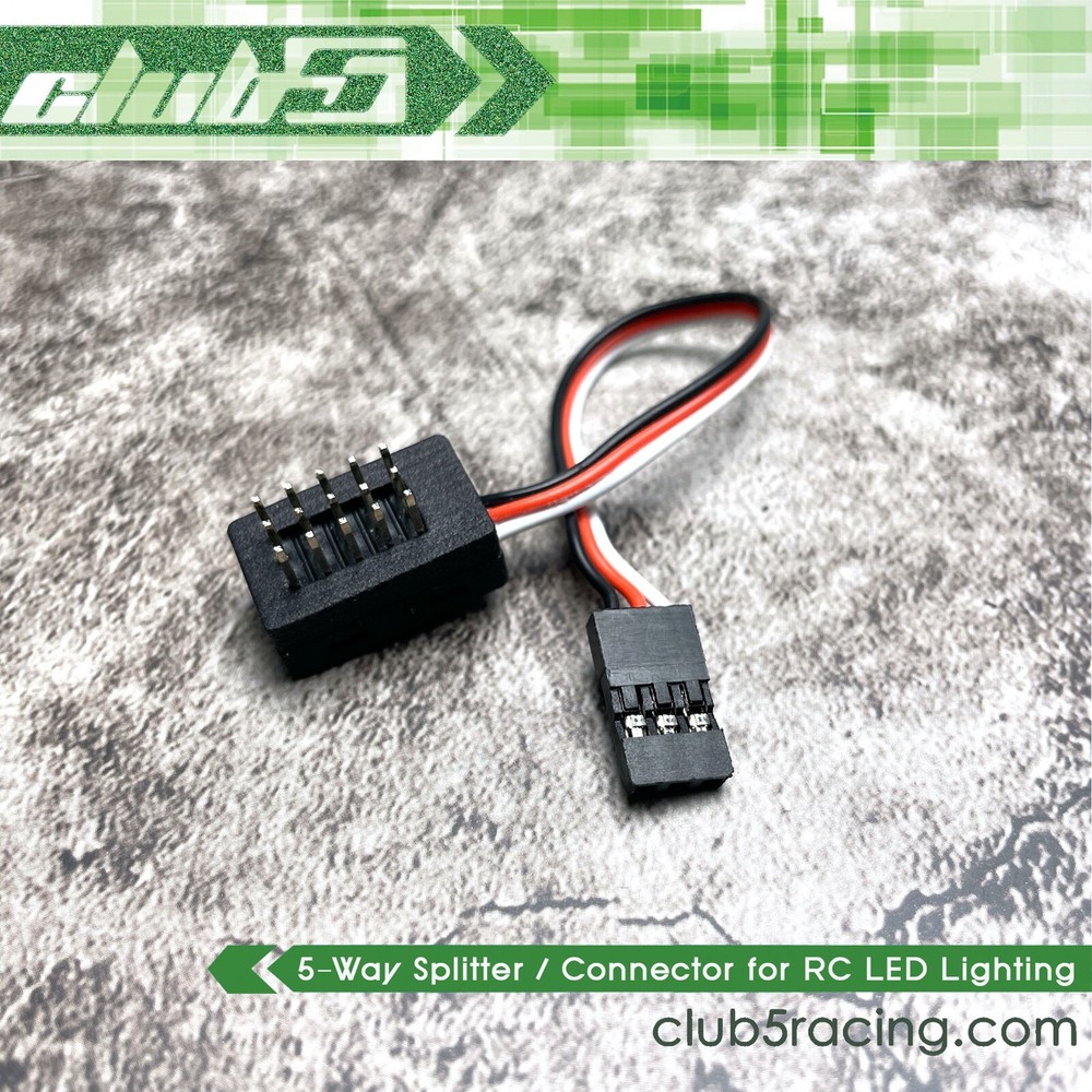 5-Way Micro Splitter Servo / Lighting for RC Crawlers (V2)