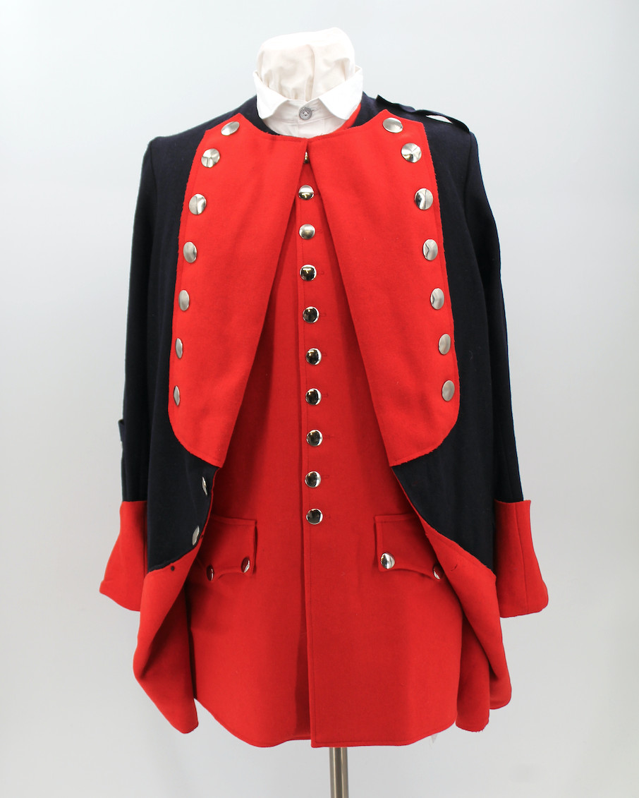 French & Indian War Blue & Red Regimental Coat Size 46 / XL