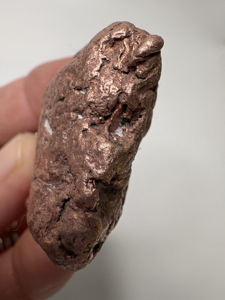 Pure Native Michigan Solid Copper Nugget Specimen Keweenaw Peninsula Mineral