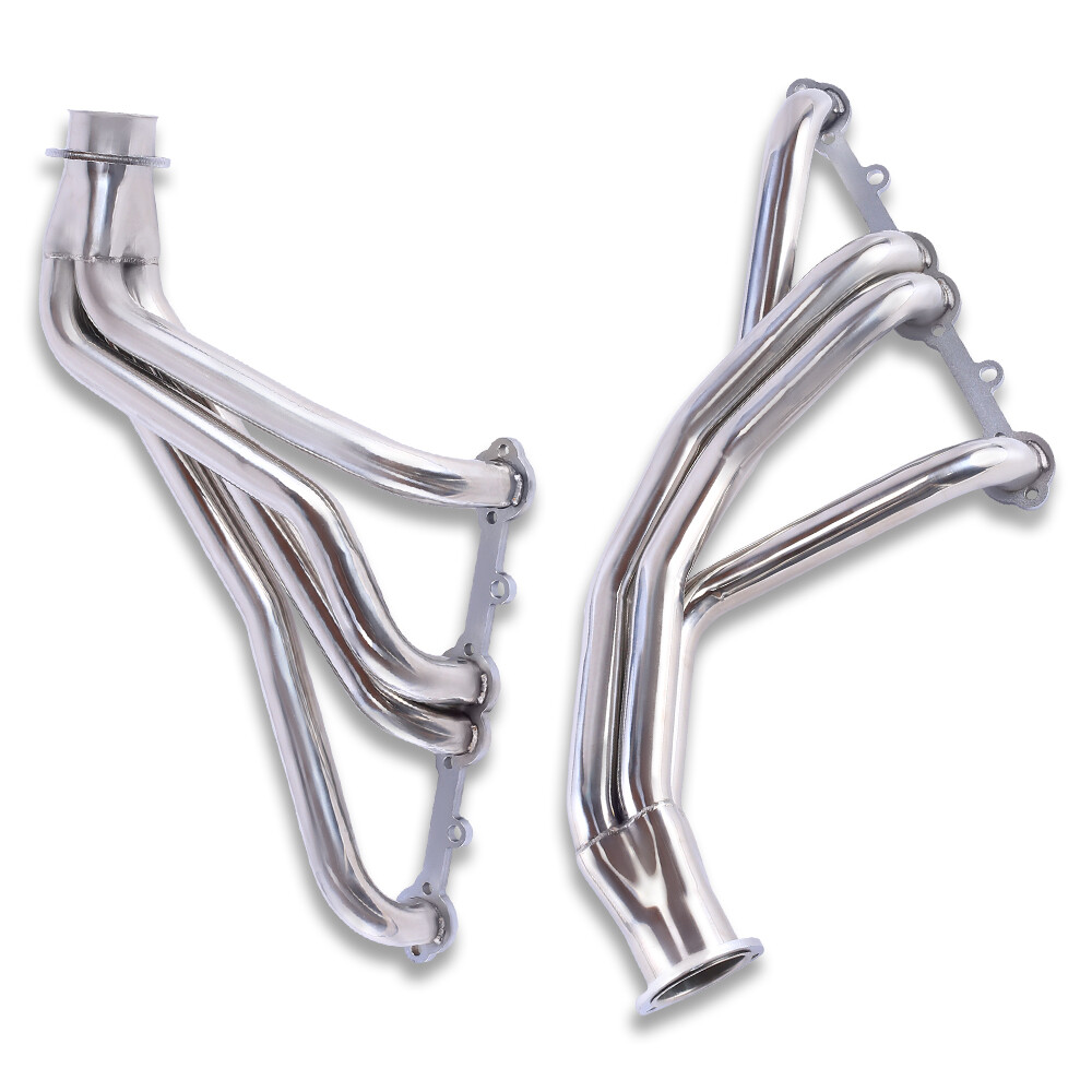 Polished stainless steel Headers For 66-87 SBC Chevy GMC Truck 265 327 350
