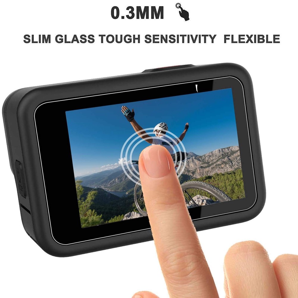 PCTC 9PCS Hero 12 11 10 9 Screen Protector Compatible with Go Pro Transparent