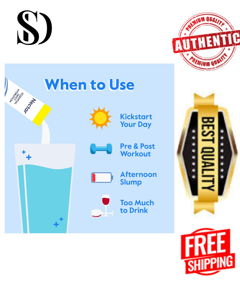 Nectar Hydration Packets - Electrolytes Powder Packets - No Sugar or Calories...