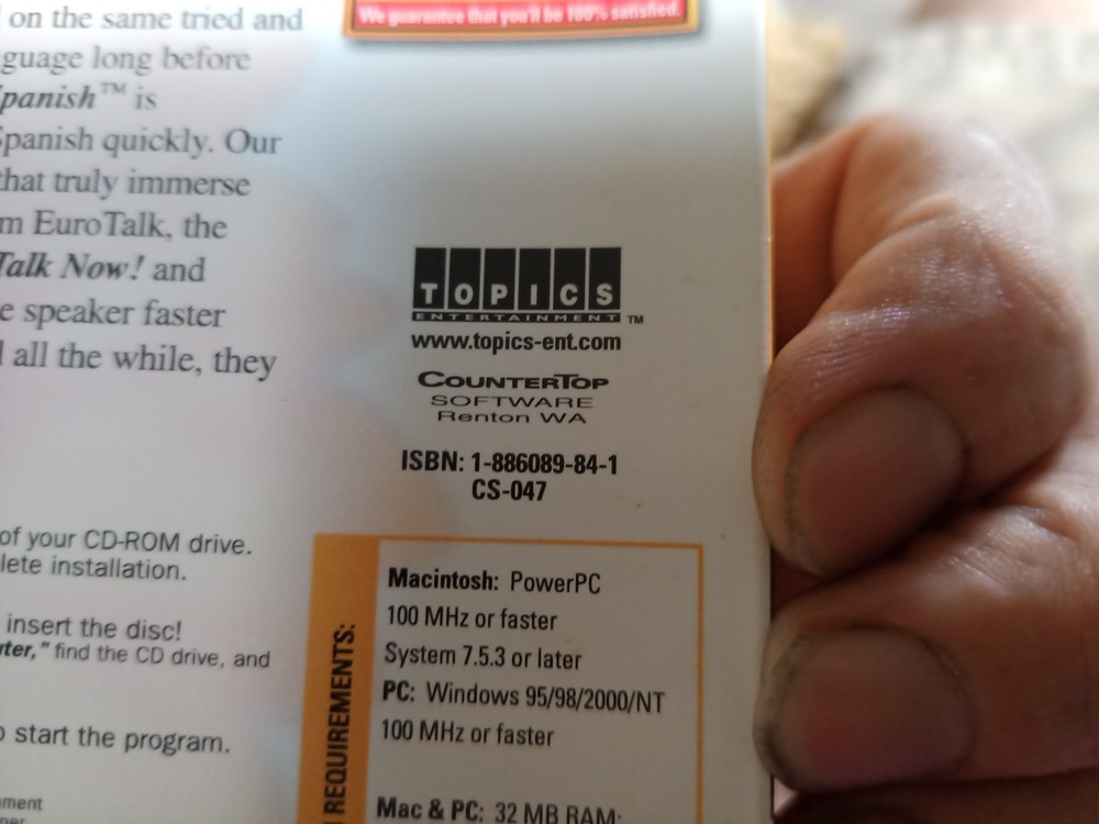 Instant Immersion Spanish, 2 CD Rom Set, PC & Mac