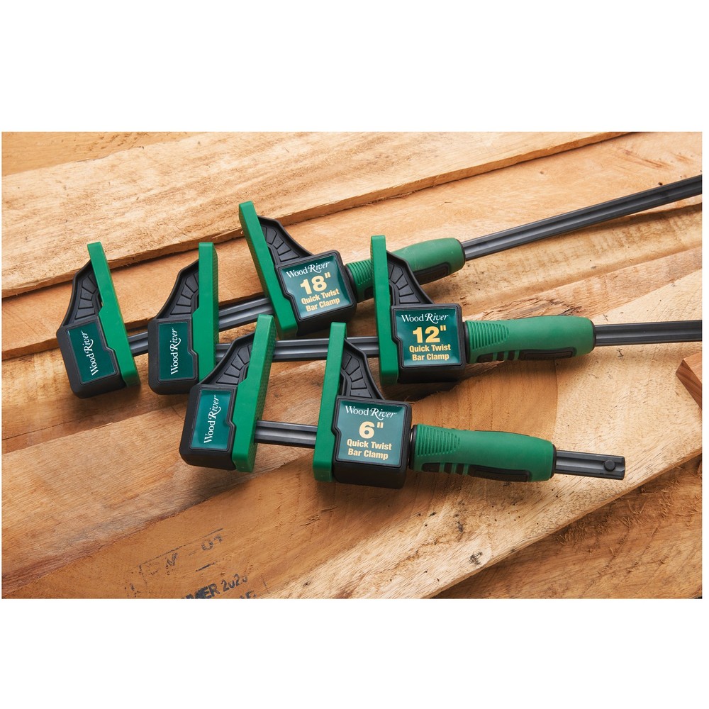 WOODRIVER Quick Twist Bar Clamp 12”