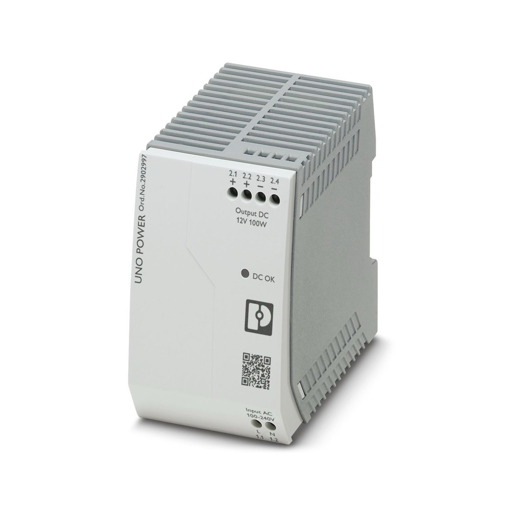 Pheonix Contact 2902997 Power Supply - UNO-PS/1AC/12DC/100W