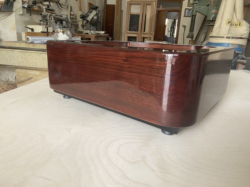 Thorens TD 124 Plinth Plinth Rounded Solid Wood Turntable Plinth