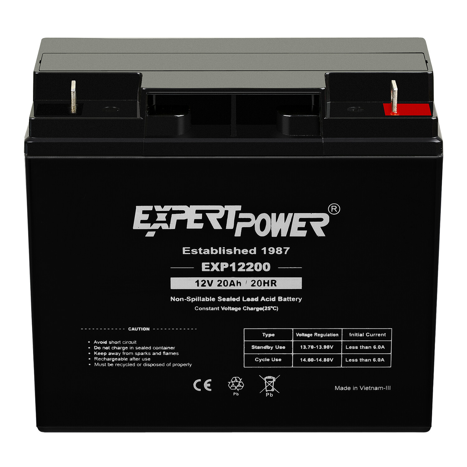 ExpertPower Sealed Lead Acid Battery - 12V 6V 20Ah 18AH 12AH 10Ah 9AH 7AH 5AH