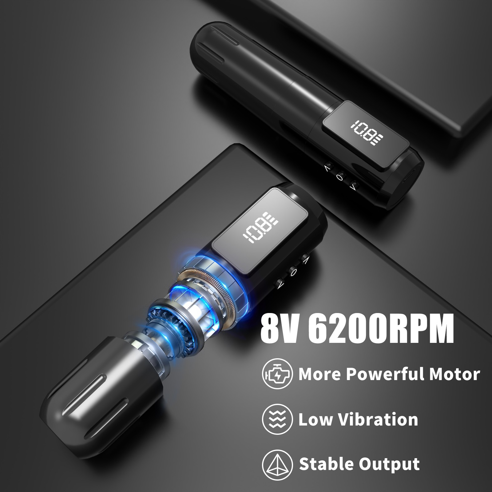 YILONG Tattoo Machine Wireless Tattoo Kit Tattoo Pen with Ink Needle Paper Gel