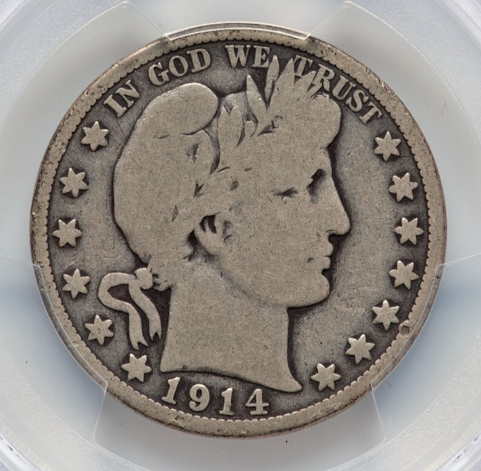 1914 BARBER HALF DOLLAR PCGS G4