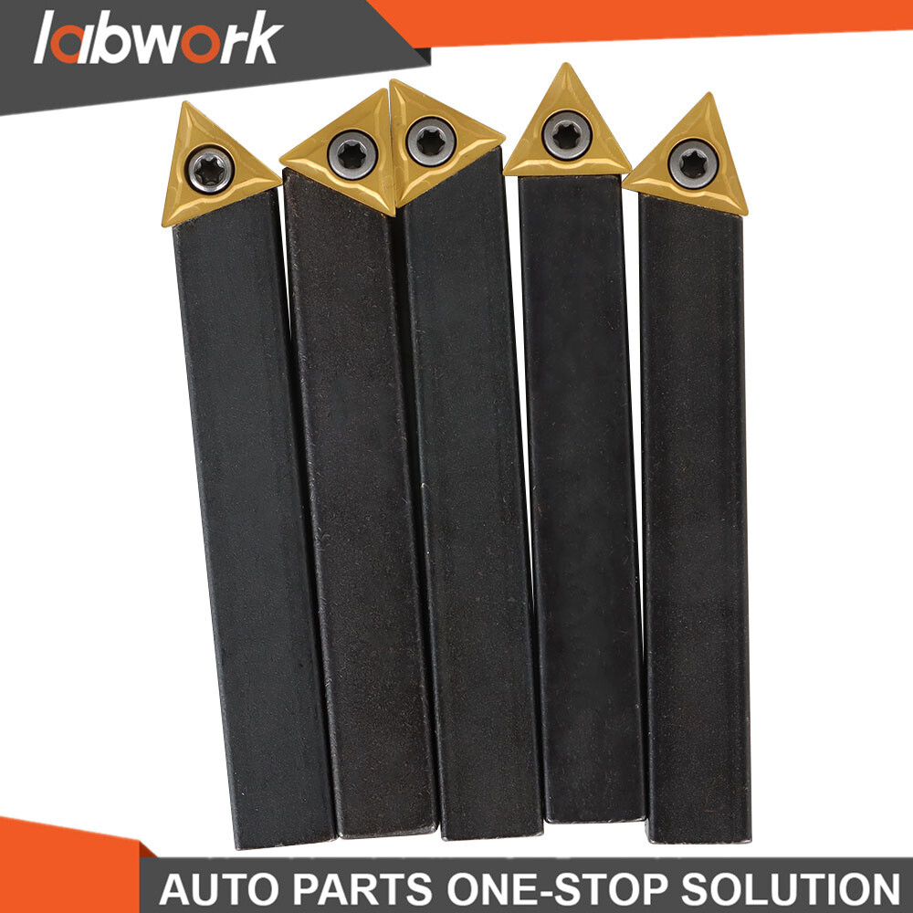 Labwork 5Pcs 1/2" Indexable Carbide Insert Turning Tooling Bit Holder Set Lathe