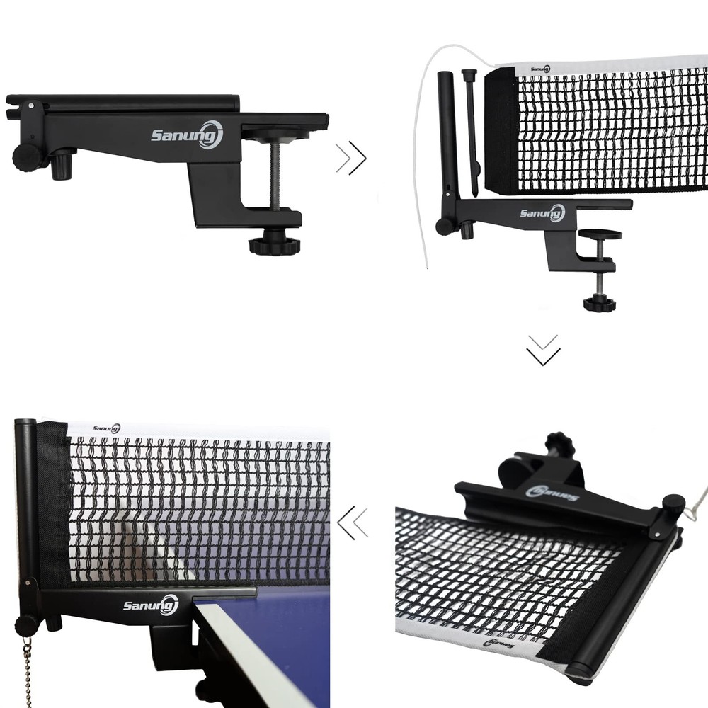 S406 Table Tennis Net Post Portable 60 Inch Width Training Competition Use