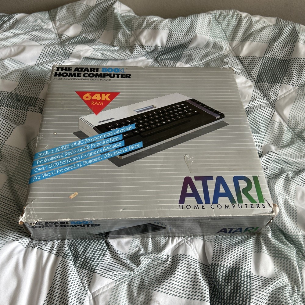 Vintage Atari 800XL Home Computer (Tested & Working) Boxed