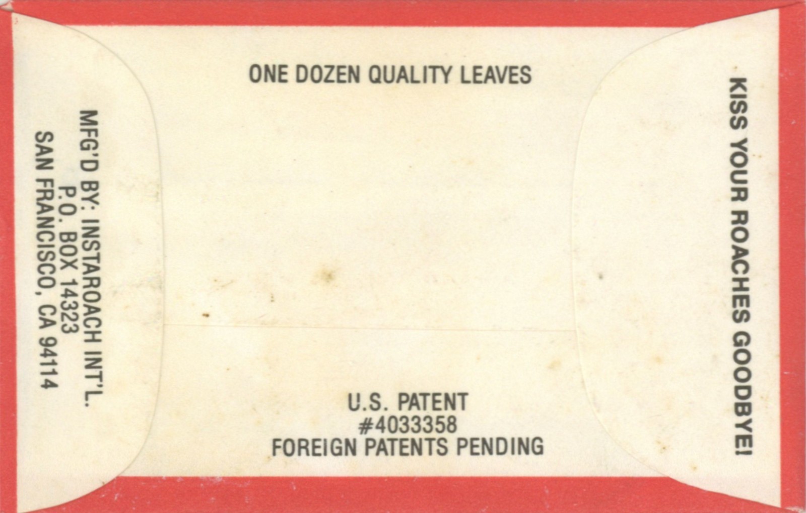 Vintage Randy's Insta Roach "Wired" Rolling Papers. Made in San Francisco. NOS